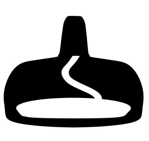 蓋を閉めるアルコールランプのシルエット