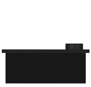 お葬式・お通夜の受付台のイラスト