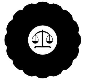 弁護士バッジのシルエット