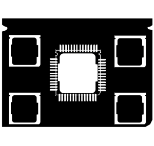 半導体のシルエット