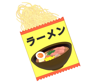 袋麺のイラスト