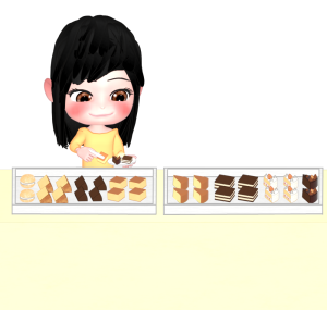 ケーキバイキングのイラスト