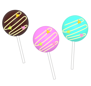 ケーキポップのイラスト