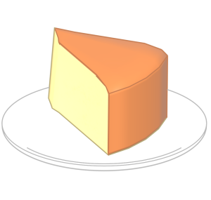 チーズケーキのイラスト
