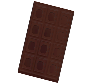板チョコレートのイラスト