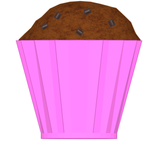 チョコチップマフィンのイラスト