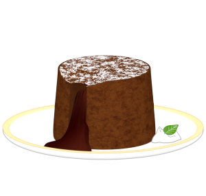 フォンダンショコラのイラスト