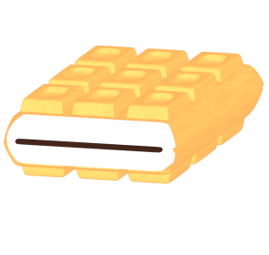 チョコモナカアイスのイラスト