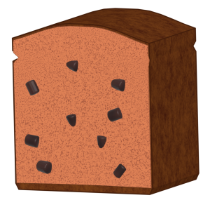 チョコレートパウンドケーキのイラスト