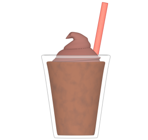 チョコレートシェイクのイラスト