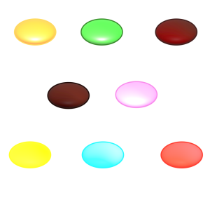 カラフルチョコレートのイラスト