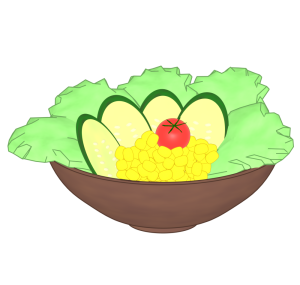 コーンサラダのイラスト