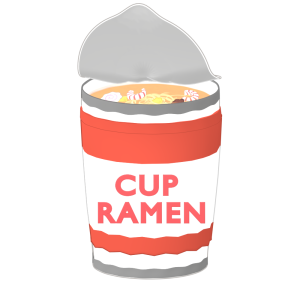 カップラーメンのイラスト