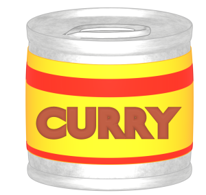 カレー缶のイラスト