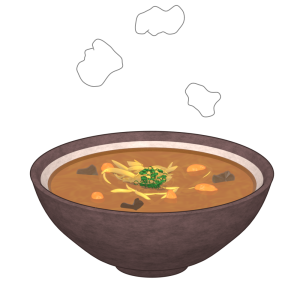 カレーうどんのイラスト