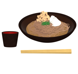 越前おろしそばのイラスト