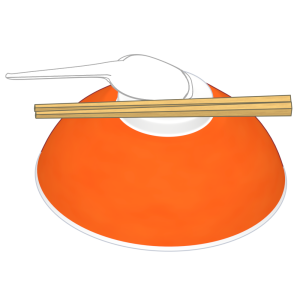 伏せ丼のイラスト