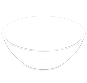 ガラスボウルのイラスト