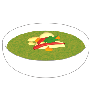 グリーンカレーのイラスト