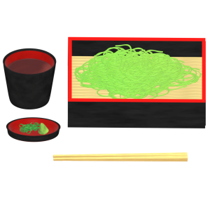 茶そばのイラスト