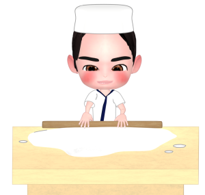 手打ちそばのイラスト