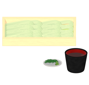 へぎそばのイラスト