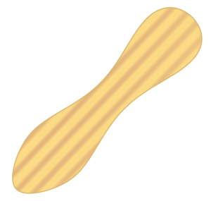アイスの木製スプーンのイラスト