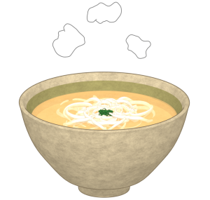 かけうどんのイラスト