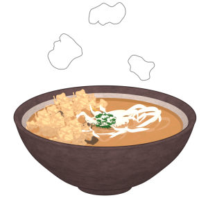 かすうどんのイラスト