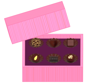 高級チョコレートのイラスト