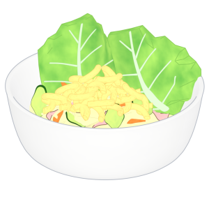 マカロニサラダのイラスト