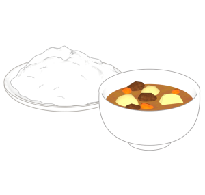 マッサマンカレーのイラスト