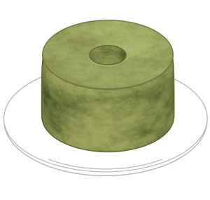 抹茶 シフォンケーキのイラスト