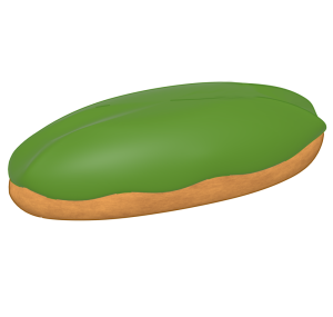 抹茶エクレアのイラスト