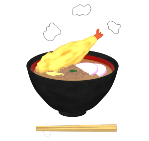 年越しそばのイラスト