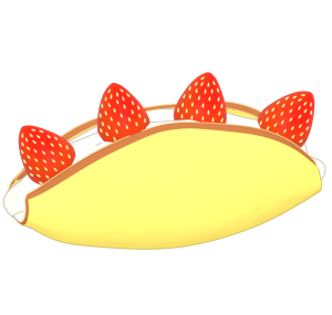 オムレツケーキのイラスト