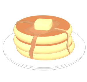 パンケーキのイラスト