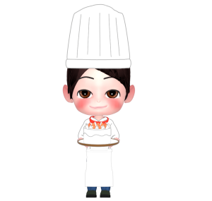 パティシエのイラスト