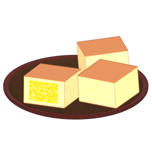 パイナップルケーキのイラスト