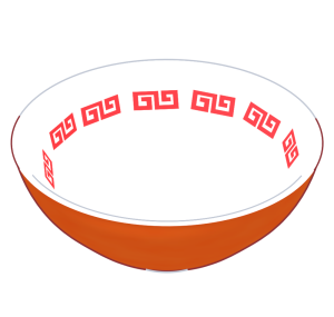 ラーメンのどんぶりのイラスト