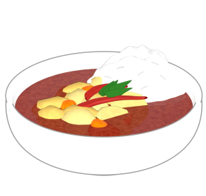 レッドカレーのイラスト
