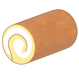 ロールケーキのイラスト