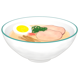 塩ラーメンのイラスト