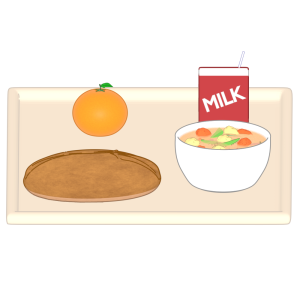 学校給食 パンのイラスト