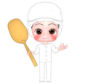 給食の調理師のイラスト
