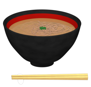かけそばのイラスト
