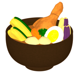 スープカレーのイラスト