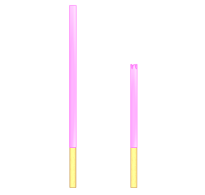 いちごポッキーのイラスト