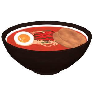 激辛ラーメンのイラスト