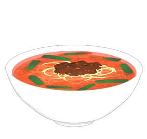 台湾ラーメンのイラスト